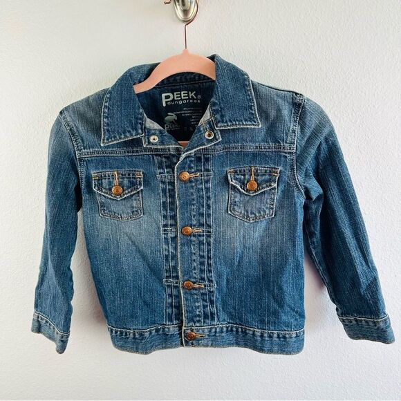 Peek Dungarees Kids Denim Jacket Size L - Picture 1 of 4
